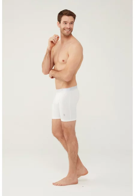 Боксерки с лого на талията - 3 чифта - Бял