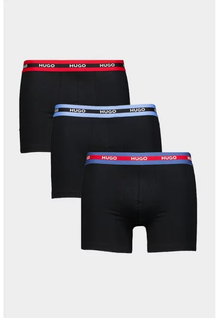 Боксерки с памук с лого на талията - 3 чифта