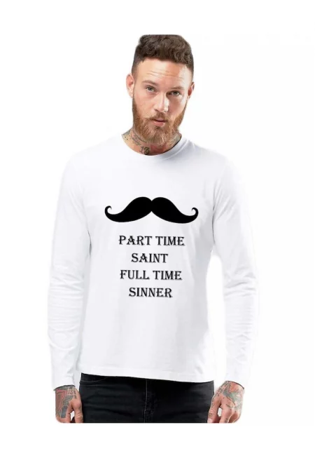 Бяла мъжка блуза - Sinner