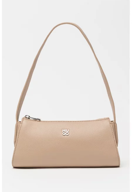 Чанта за рамо Chris 2 от еко кожа - Праскова