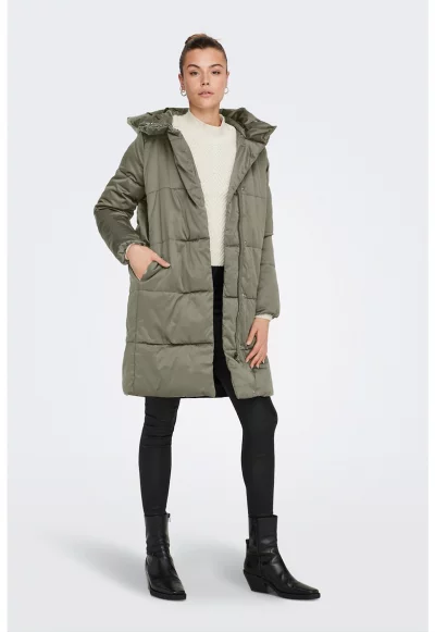 Дълго зимно яке Jacqueline с качулка