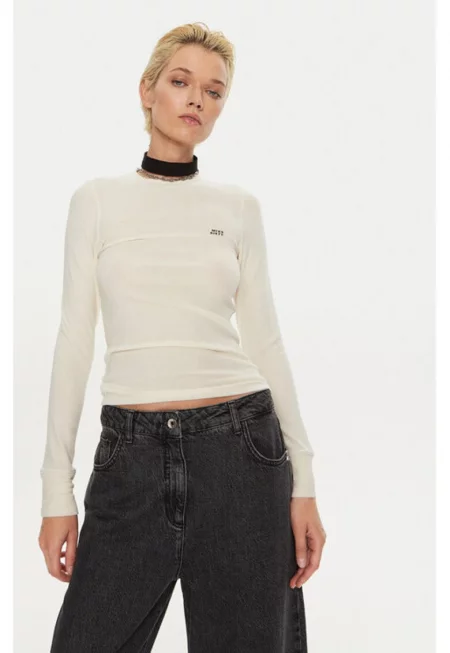 Дамска блуза -  304759901 - Памук - Бяла - Бял