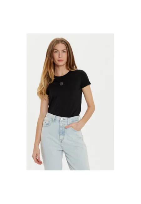Дамска тениска -  304334177 - Памук - Черен - Черен