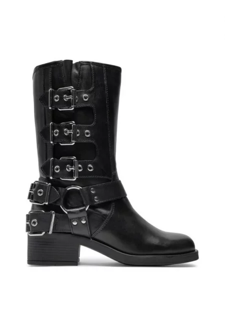 Дамски ботуши  304205880 - Естествена кожа - Черен