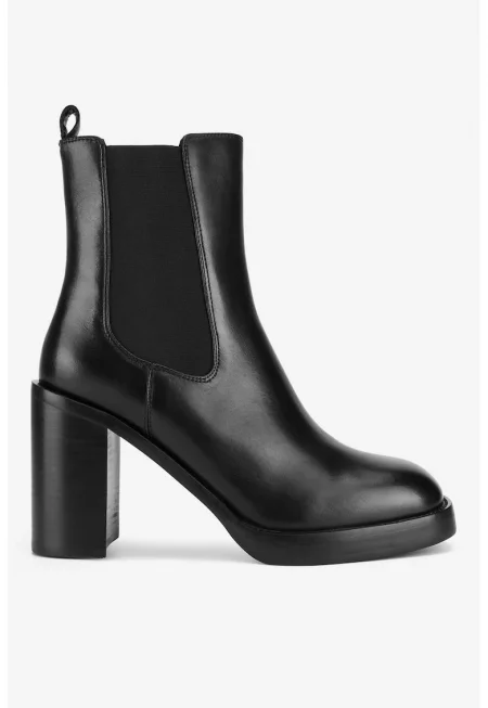 Дамски ботуши  5905588881698 - Естествена кожа - Черни