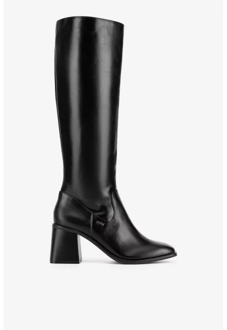 Дамски ботуши  5905588895145 - Синтетика - Черен - Черен