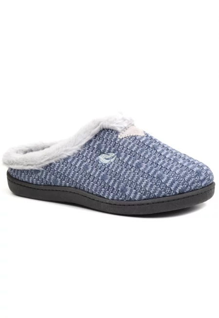 Дамски домашни чехли R12283 тъмносини