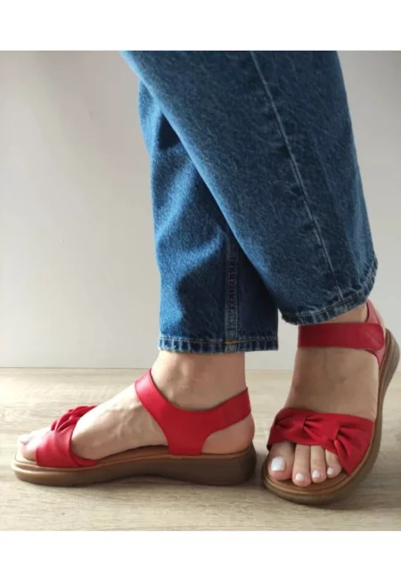 Дамски ежедневни сандали  33193 Червени - Червени - Червен