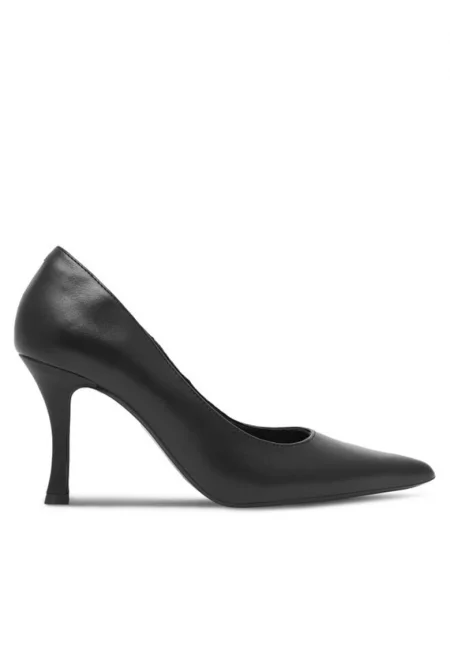 Дамски обувки -  5905588299097360 - Естествена кожа - Черни