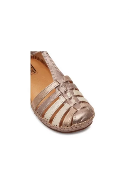 Дамски сандали  304903311 - Естествена кожа - Розов - Розово