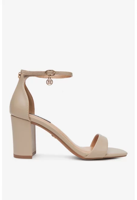 Дамски сандали  5904862882062 - Екокожа - Бежов