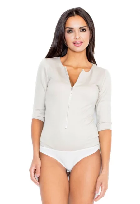 Дамско боди Esyna M201 бежово - Бежов