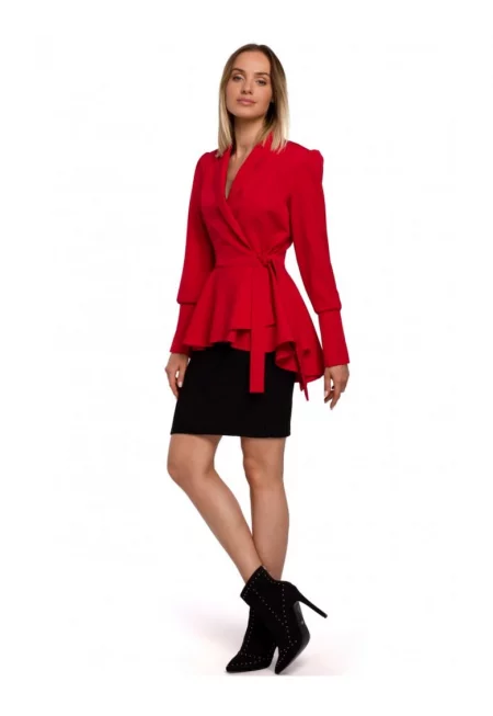 Дамско сако  Полиестер/Еластан - Червено