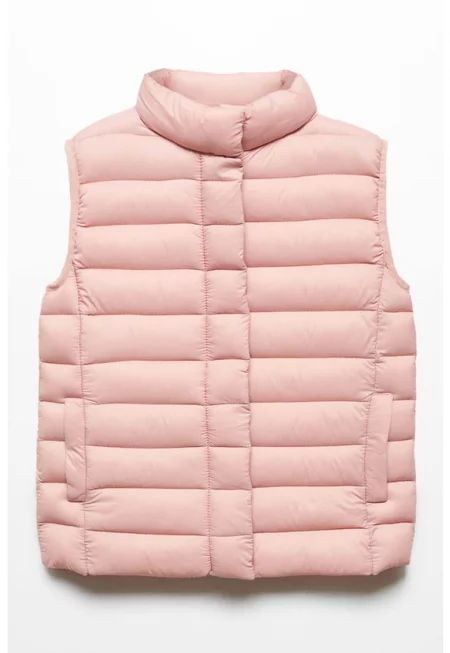 Елек със средновисока яка и вата