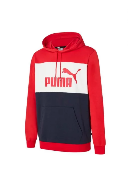 ESS+ Colorblock Hoodie TR - 848772-21 - мъжки - червен - Червен