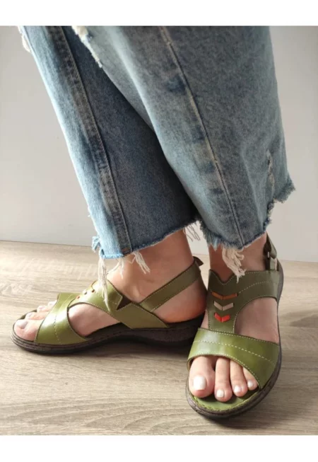 Ежедневни дамски сандали  4773 5 Verzi Olive - Зелени - Зелен