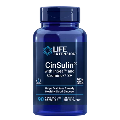 Глюкозен метаболизъм - CinSulin with InSea2 and Crominex®3+, 90 капсули