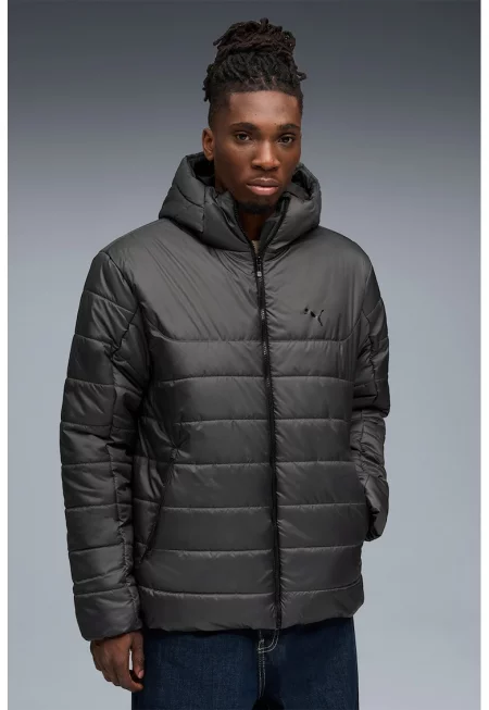 Капитонирано яке с качулка и лого