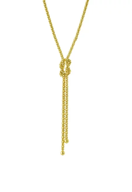 Колие с 18K злато и възел