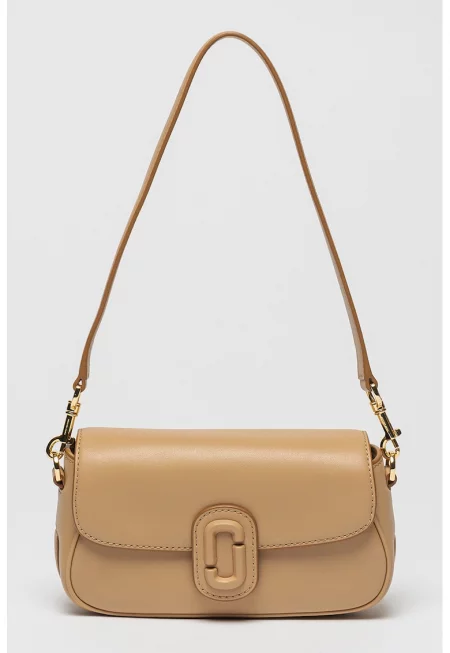 Кожена чанта през рамо The Clover - Камел