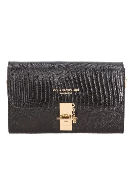 Кожена чанта с релеф