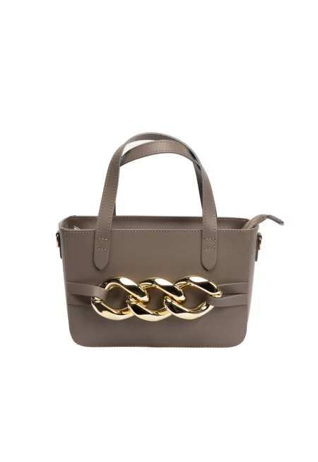 Луксозна дамска чанта - Сив