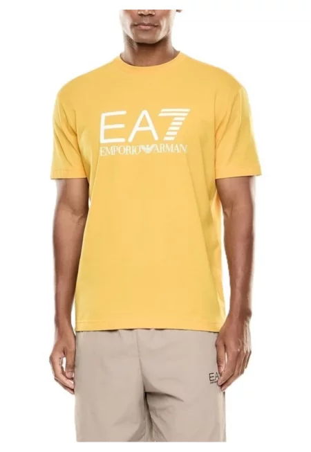 Мъжка тениска TRAIN CORE ID M BIG LOGO TEE SS CO CC -  Памук - Жълт - Жълт