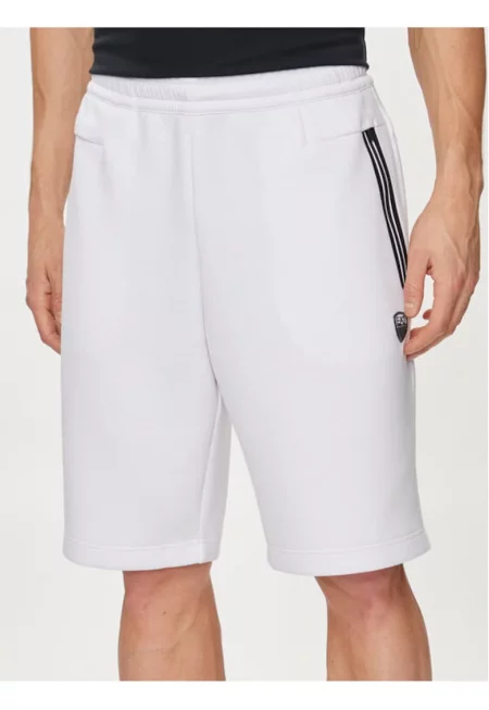Мъжки къси панталони - Emporio Armani  303535094 - Полиестер/Вискоза - Бял - Бял