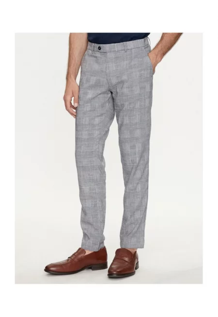 Мъжки панталон -  303758882 - Лиосел/Полиестер - Син - Син