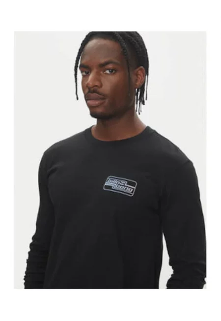 Мъжки суитшърт -  100% памук - черен