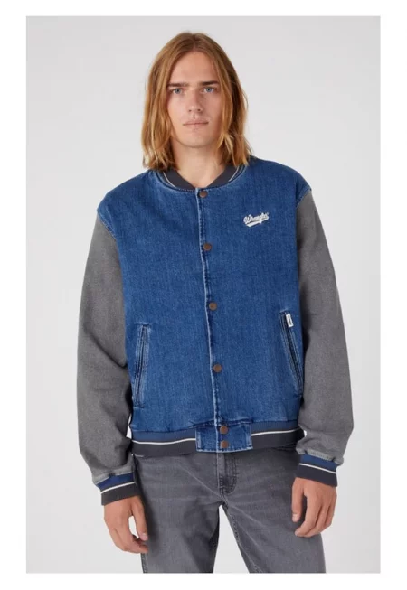 Мъжко яке -  46590 - Памук - Синьо