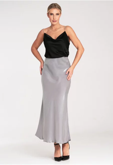 Миди пола  сива - вискоза - SM