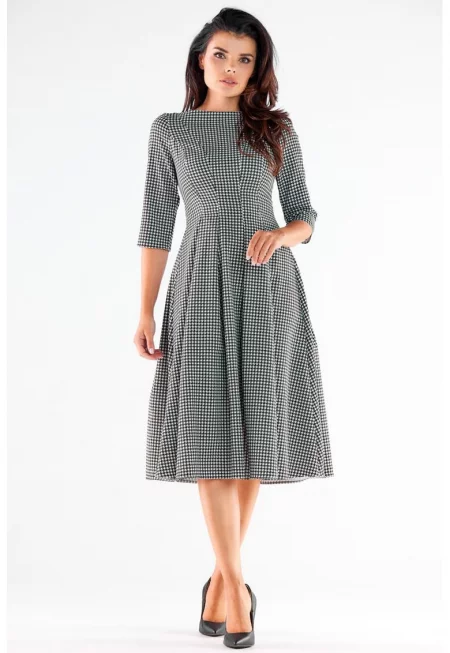 Миди Рокля с три четвърти ръкав A519