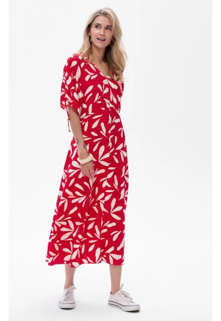 Nella Adjustable Sleves Maxi Dress