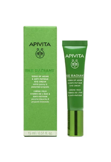 Околоочен крем за забавяне и възстановяване на първите признаци на стареене - с озаряващ ефект - Bee Radiant -  15 мл