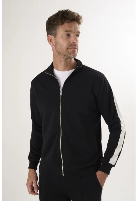 Памучен суитшърт с цип