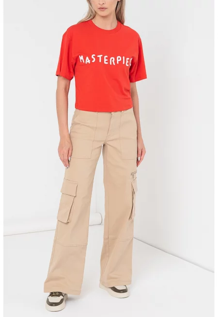 Панталон карго Regio с широк крачол - Бежов