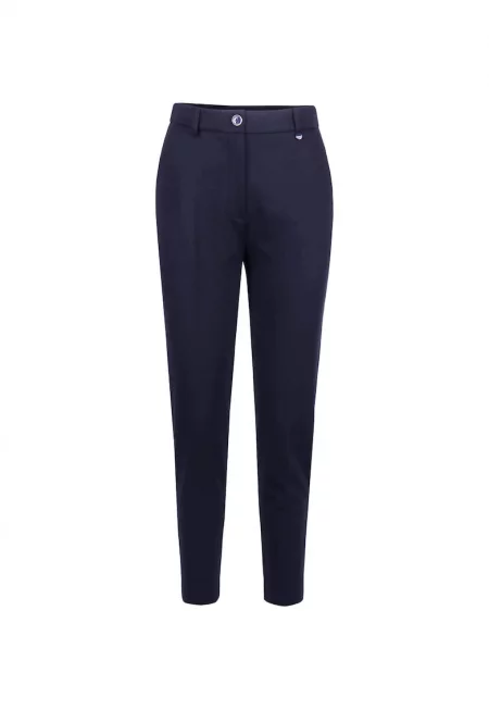 Панталони с конусовиден крачол от смес от девствена вълна -