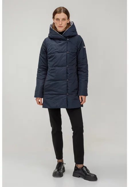 Подплатено зимно яке с качулка