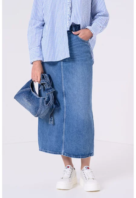 Пола от деним от лиосел - Син