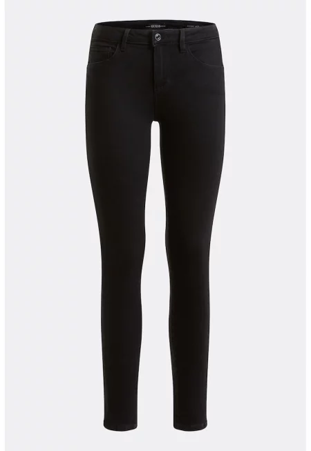 Прилепнали дънки Annette със средна талия - Черен