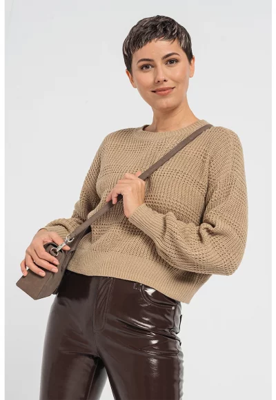 Пуловер Maya с паднали ръкави