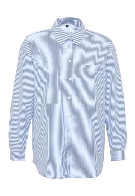 Раирана риза с джобове