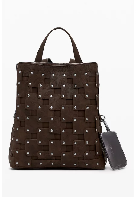 Раница от еко кожа с отделящ се несесер