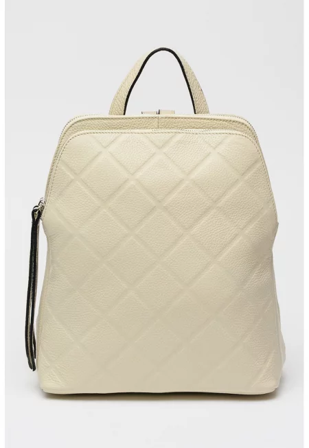 Раница с две отделения - Светло бежово