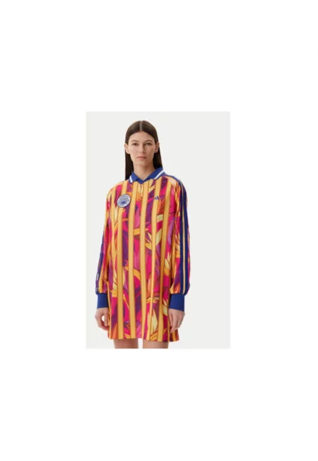 Рокля  с поло яка и десен