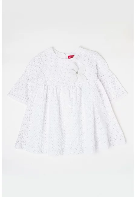 Рокля с разкроени ръкави