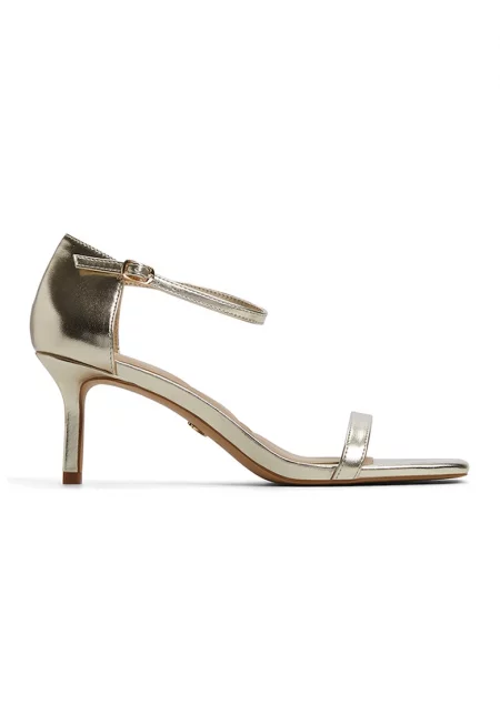 Сандали Paragon с квадратен връх - Златист