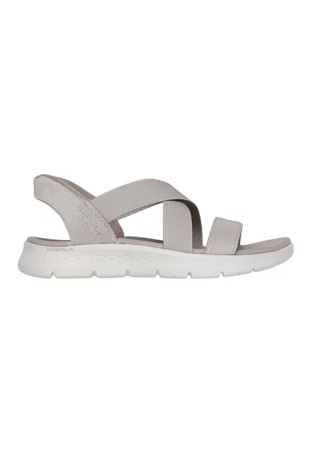 Сандали с каишки GO WALK Flex Glimmer Slip-ins - Светло кафяво
