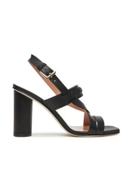 Сандали за жени -  естествена кожа - черен -